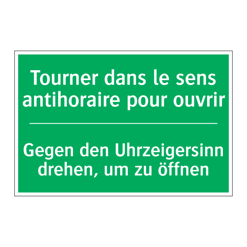 Gegen den Uhrzeigersinn drehen, /.../ - Tourner dans le sens antihoraire /.../