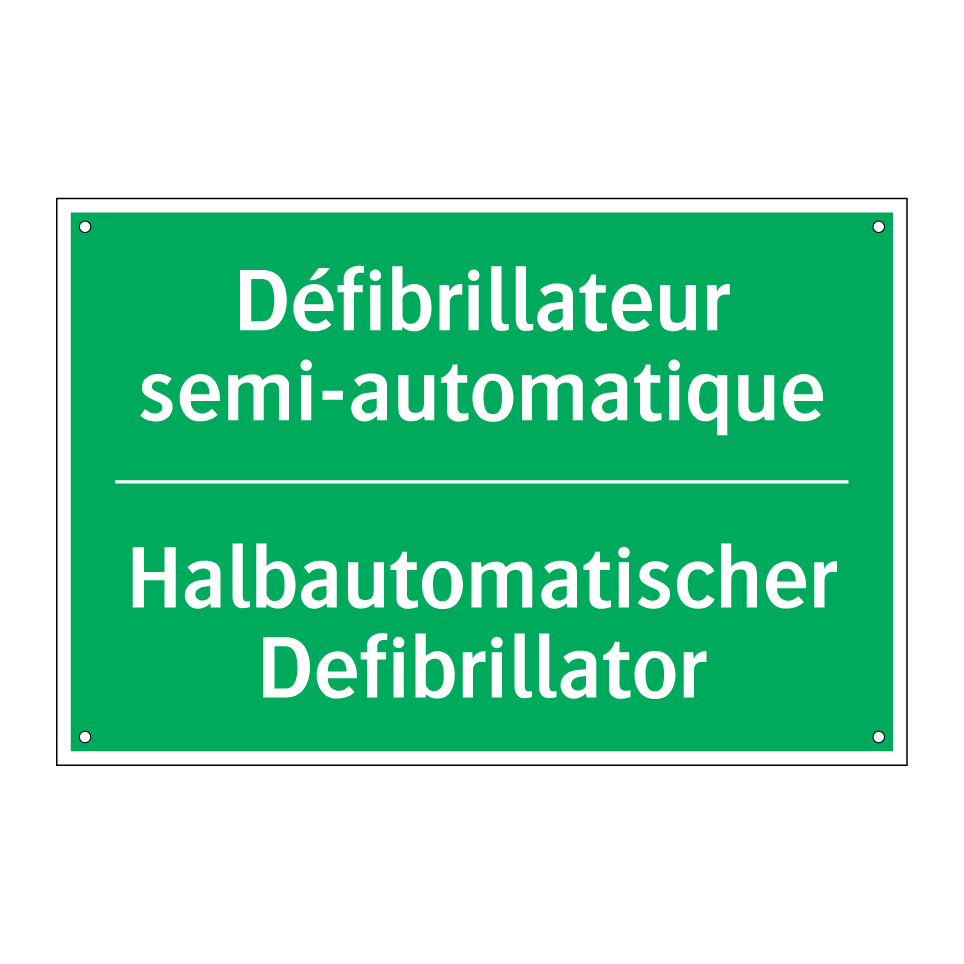 Halbautomatischer Defibrillator /.../ - Défibrillateur semi-automatique /.../