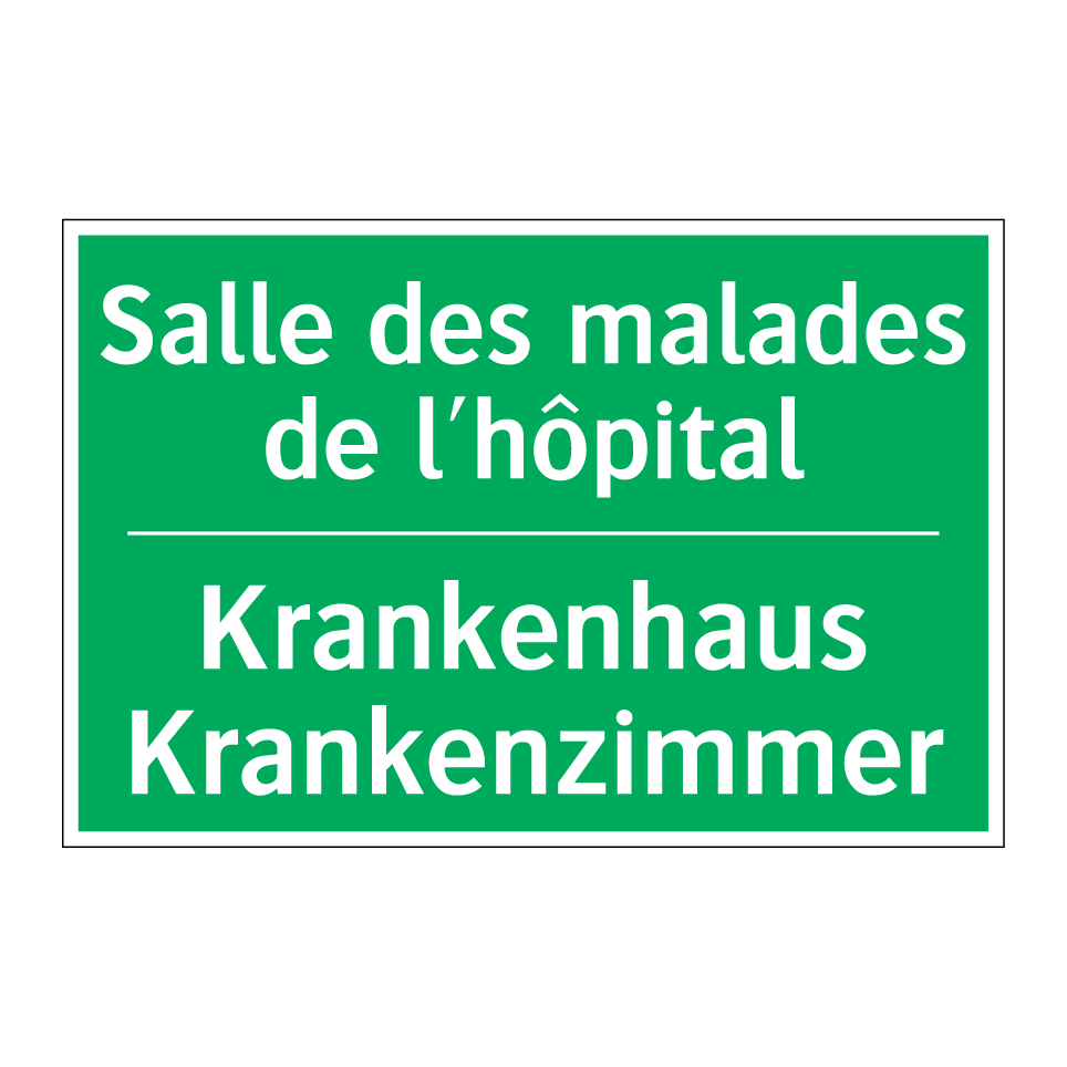 Krankenhaus Krankenzimmer - Salle des malades de l'hôpital