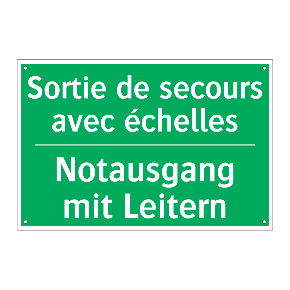 Notausgang mit Leitern - Sortie de secours avec échelles /.../