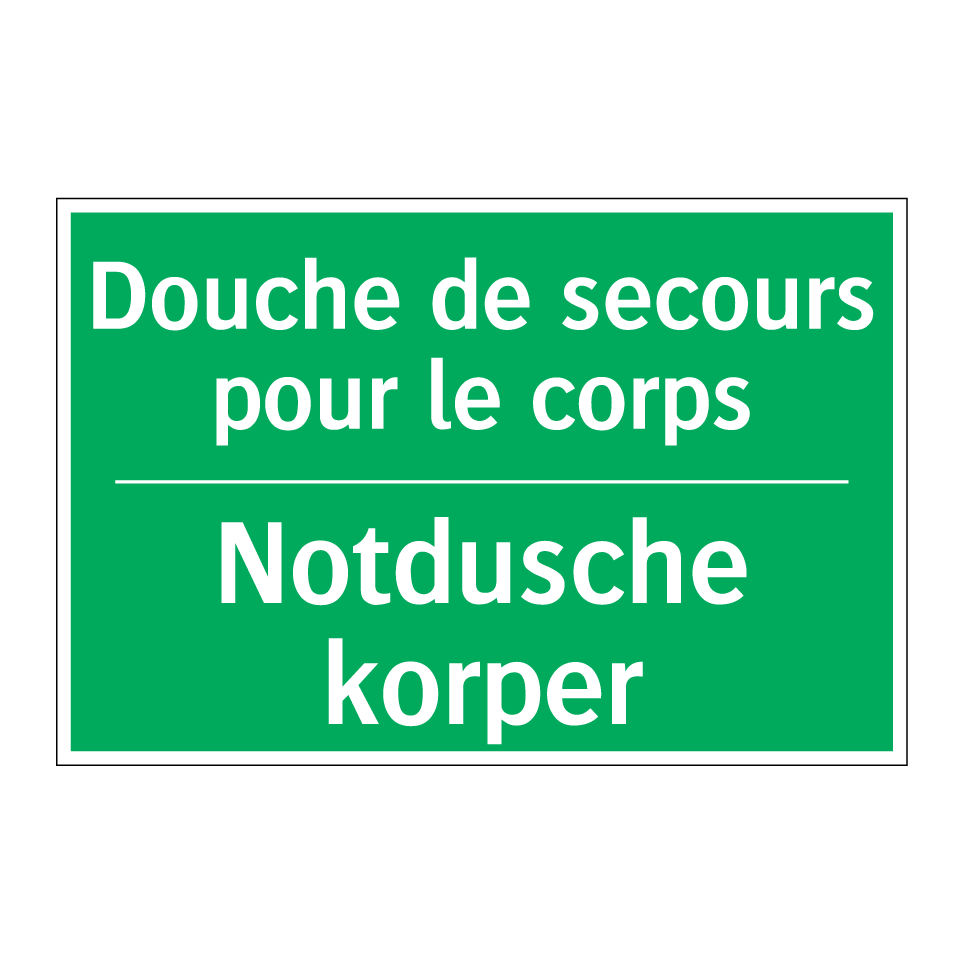 Notdusche korper - Douche de secours pour le corps /.../