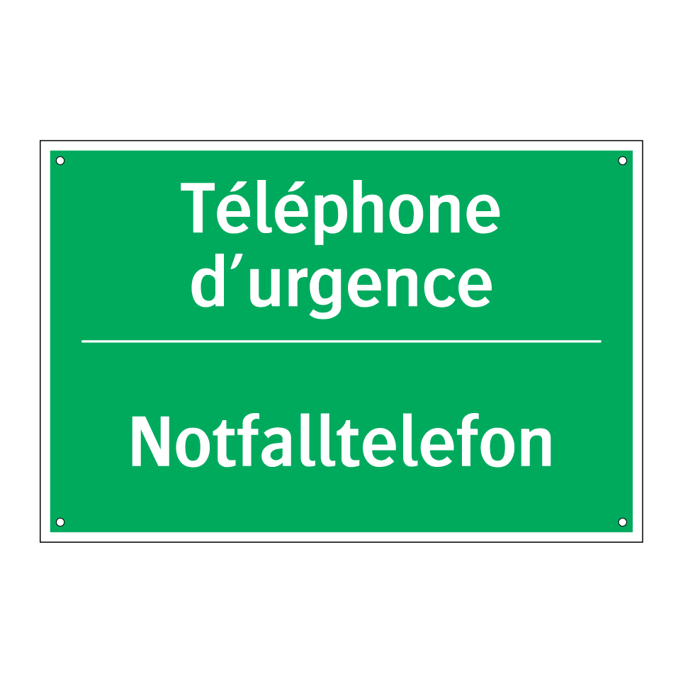 Notfalltelefon - Téléphone d’urgence