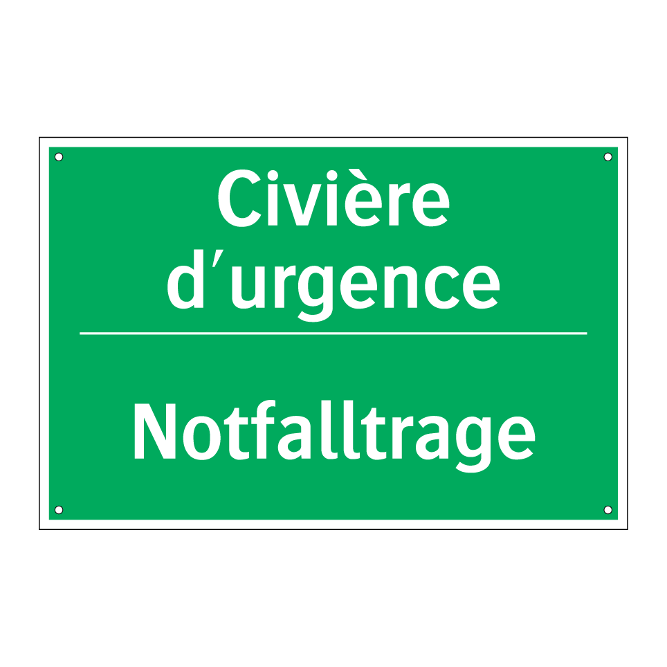 Notfalltrage - Civière d'urgence