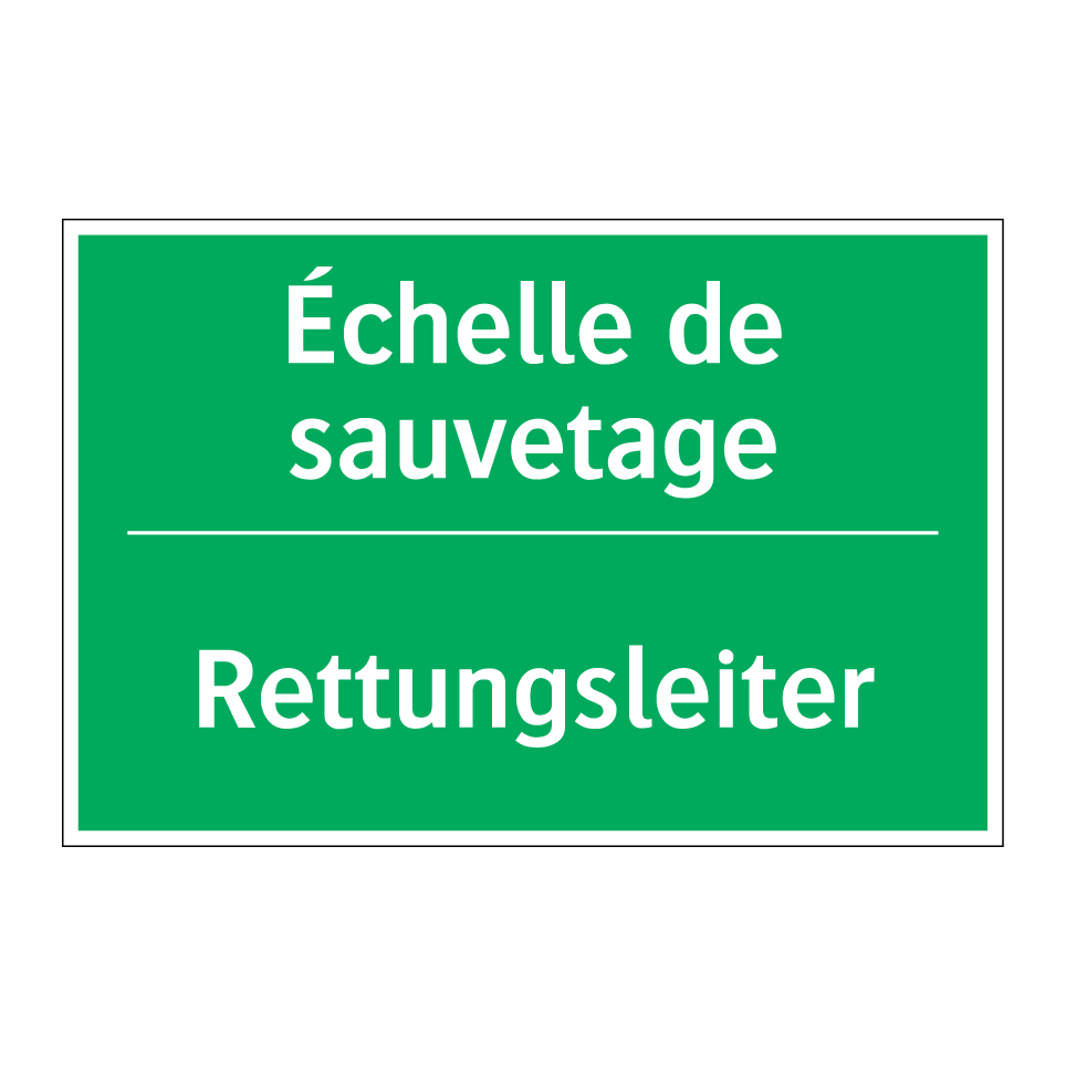 Rettungsleiter - Échelle de sauvetage