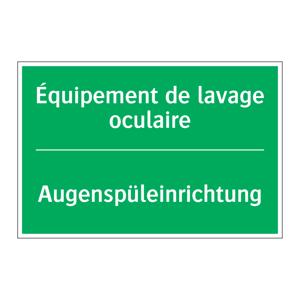 Augenspüleinrichtung - Équipement de lavage oculaire