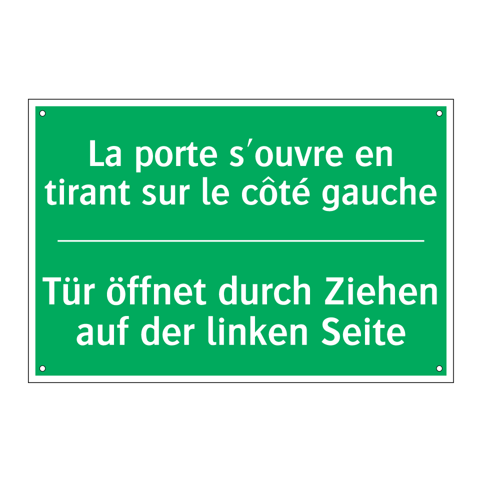 Tür öffnet durch Ziehen auf der /.../ - La porte s'ouvre en tirant sur /.../