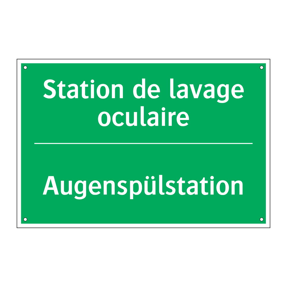 Augenspülstation - Station de lavage oculaire