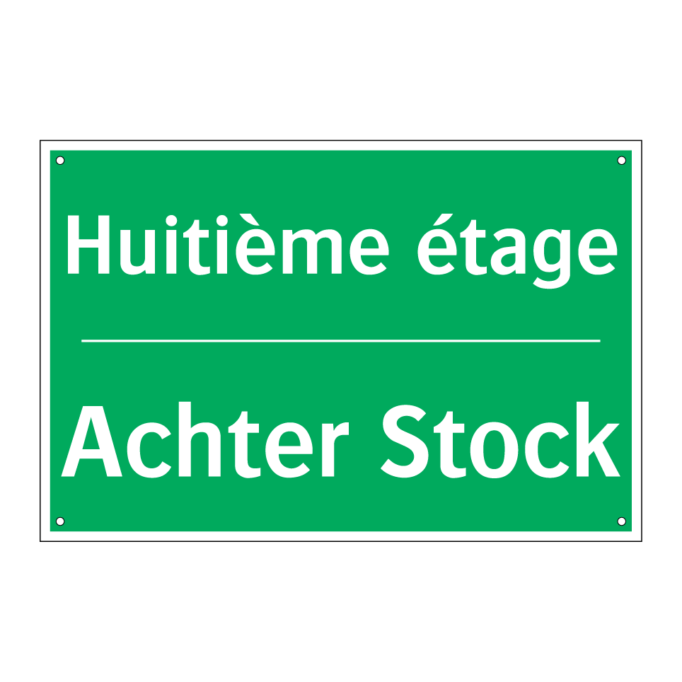 Achter Stock - Huitième étage