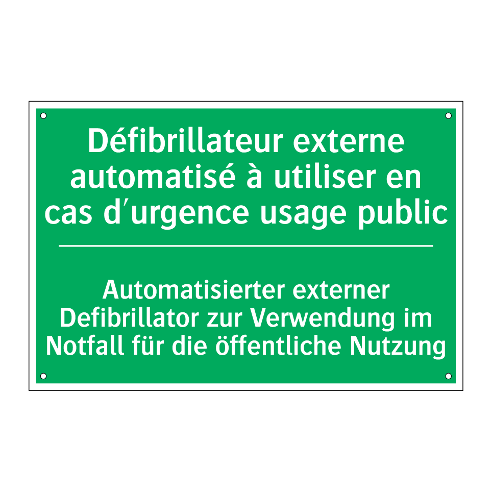 Automatisierter externer Defibrillator /.../ - Défibrillateur externe automatisé /.../