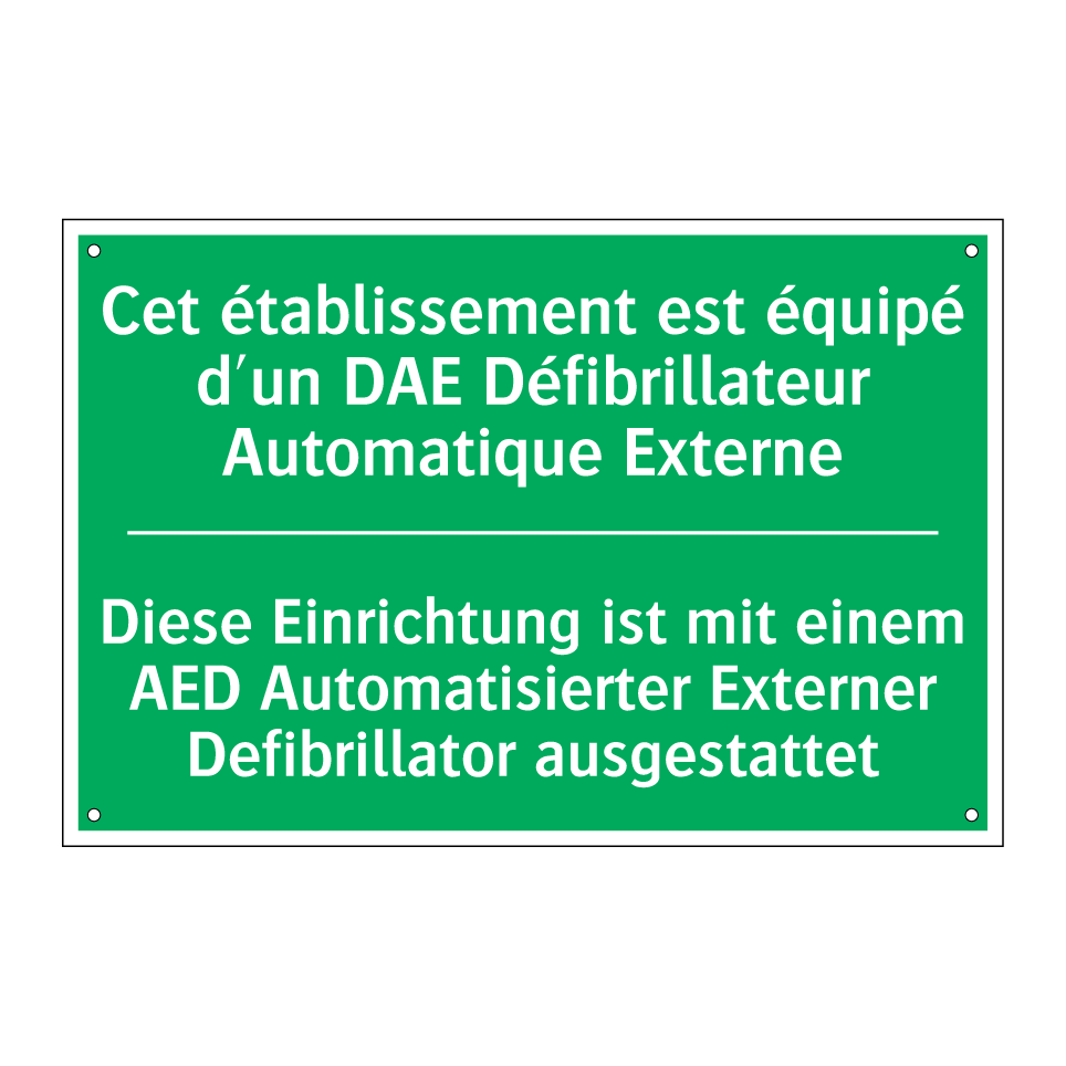 Diese Einrichtung ist mit einem /.../ - Cet établissement est équipé d'un /.../