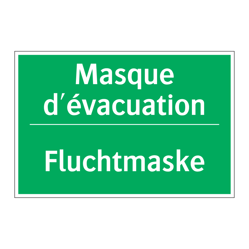 Fluchtmaske - Masque d'évacuation