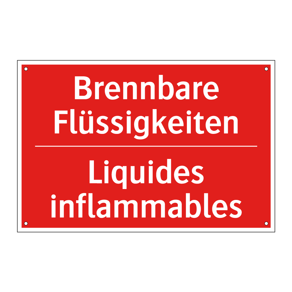 Brennbare Flüssigkeiten - Liquides inflammables