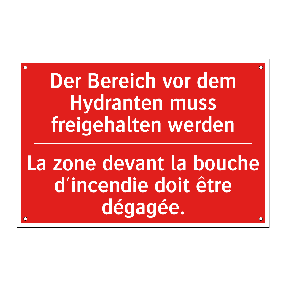 Der Bereich vor dem Hydranten /.../ - La zone devant la bouche d'incendie /.../