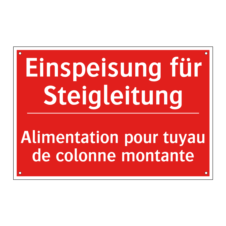 Einspeisung für Steigleitung - Alimentation pour tuyau de colonne /.../