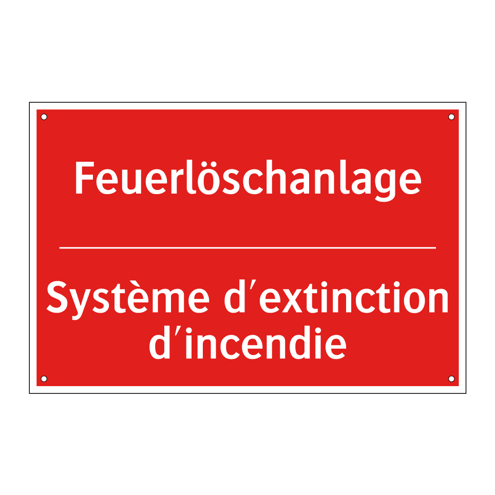 Feuerlöschanlage - Système d'extinction d'incendie /.../