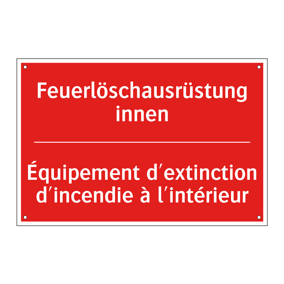 Feuerlöschausrüstung innen - Équipement d'extinction d'incendie /.../