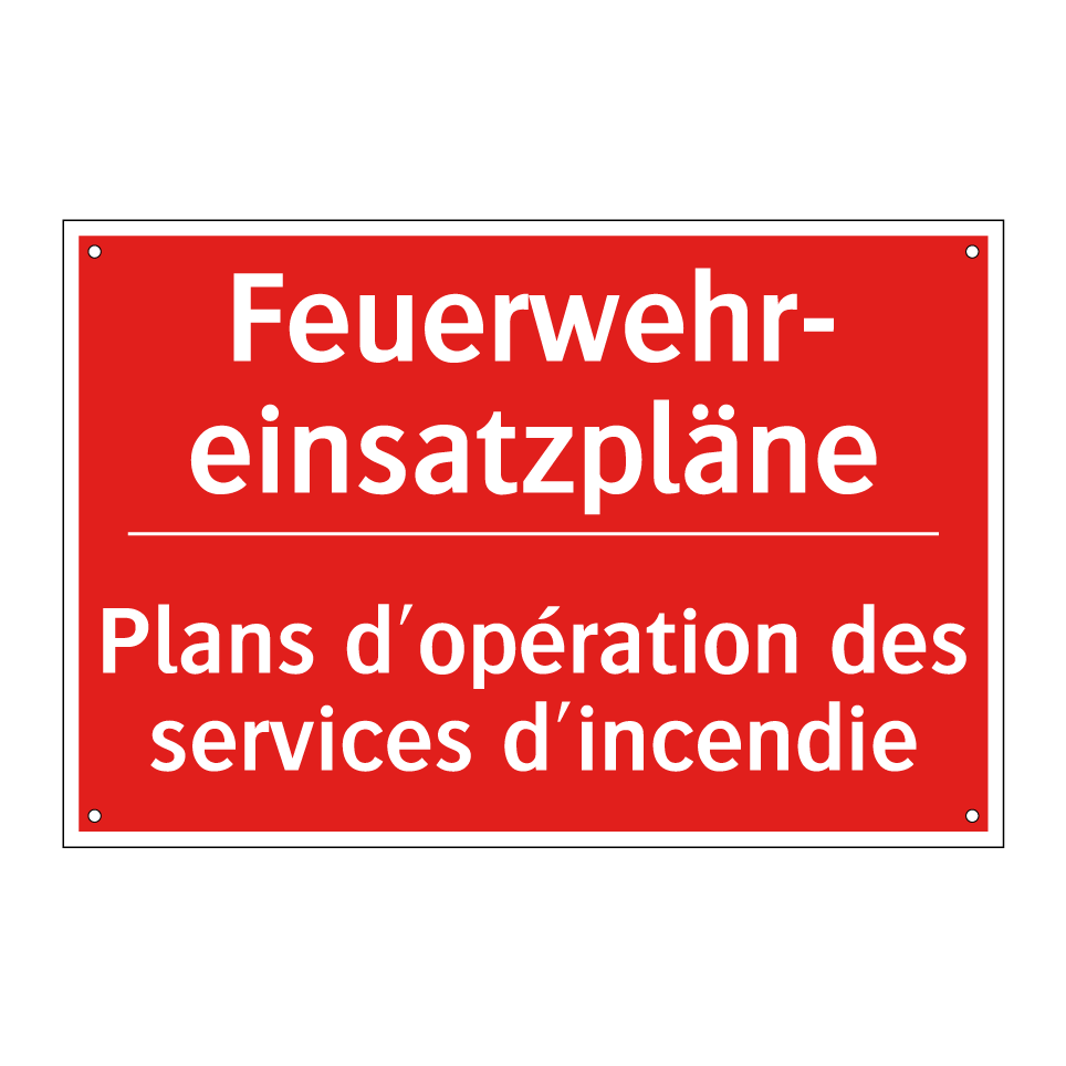 Feuerwehr- einsatzpläne - Plans d'opération des services /.../