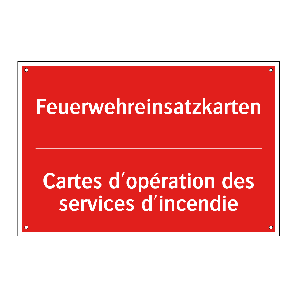 Feuerwehreinsatzkarten - Cartes d'opération des services /.../