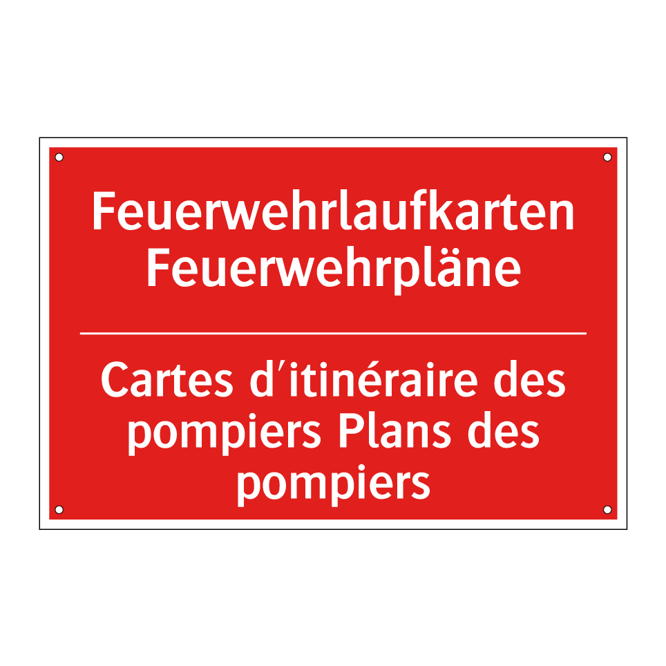 Feuerwehrlaufkarten Feuerwehrpläne /.../ - Cartes d'itinéraire des pompiers /.../