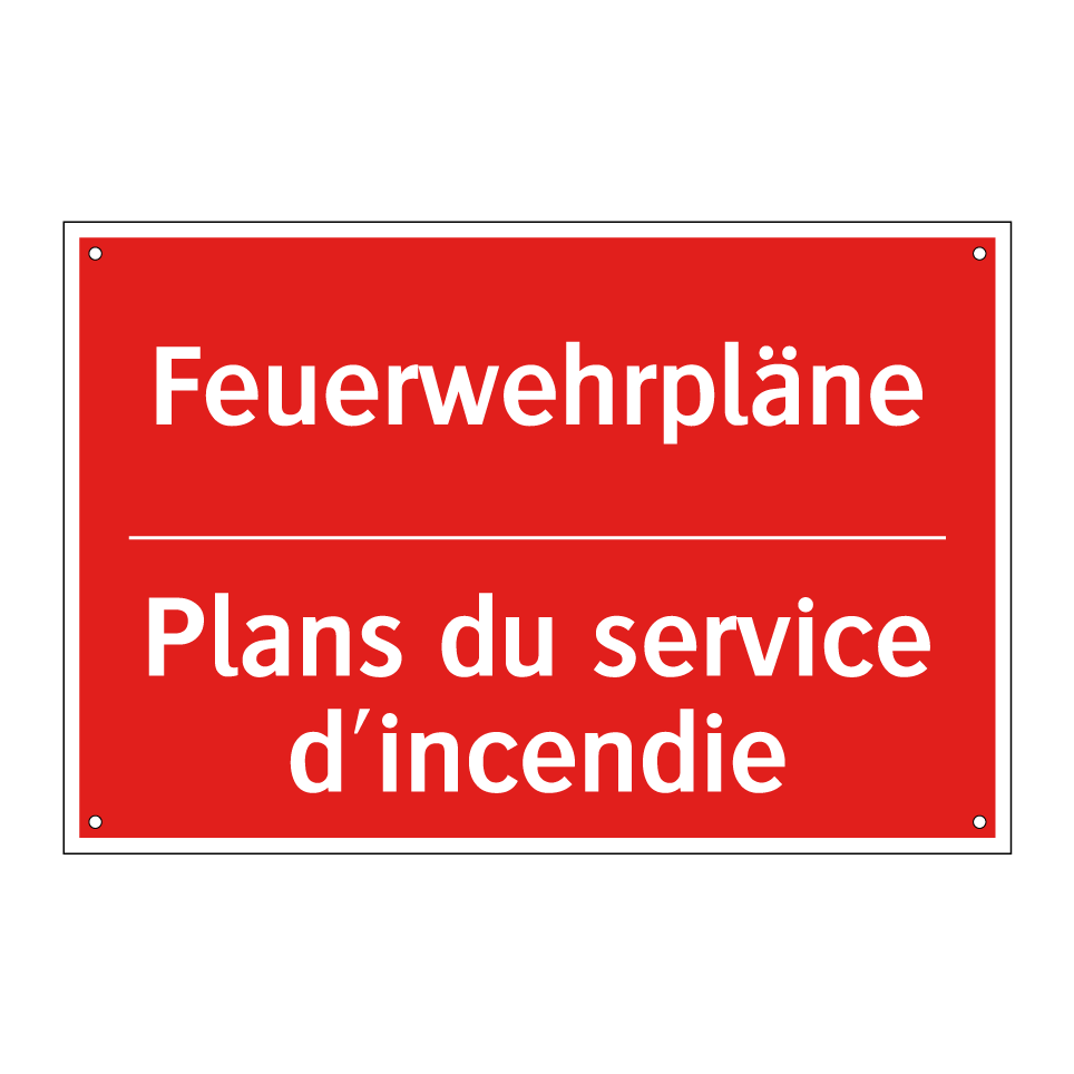 Feuerwehrpläne - Plans du service d'incendie