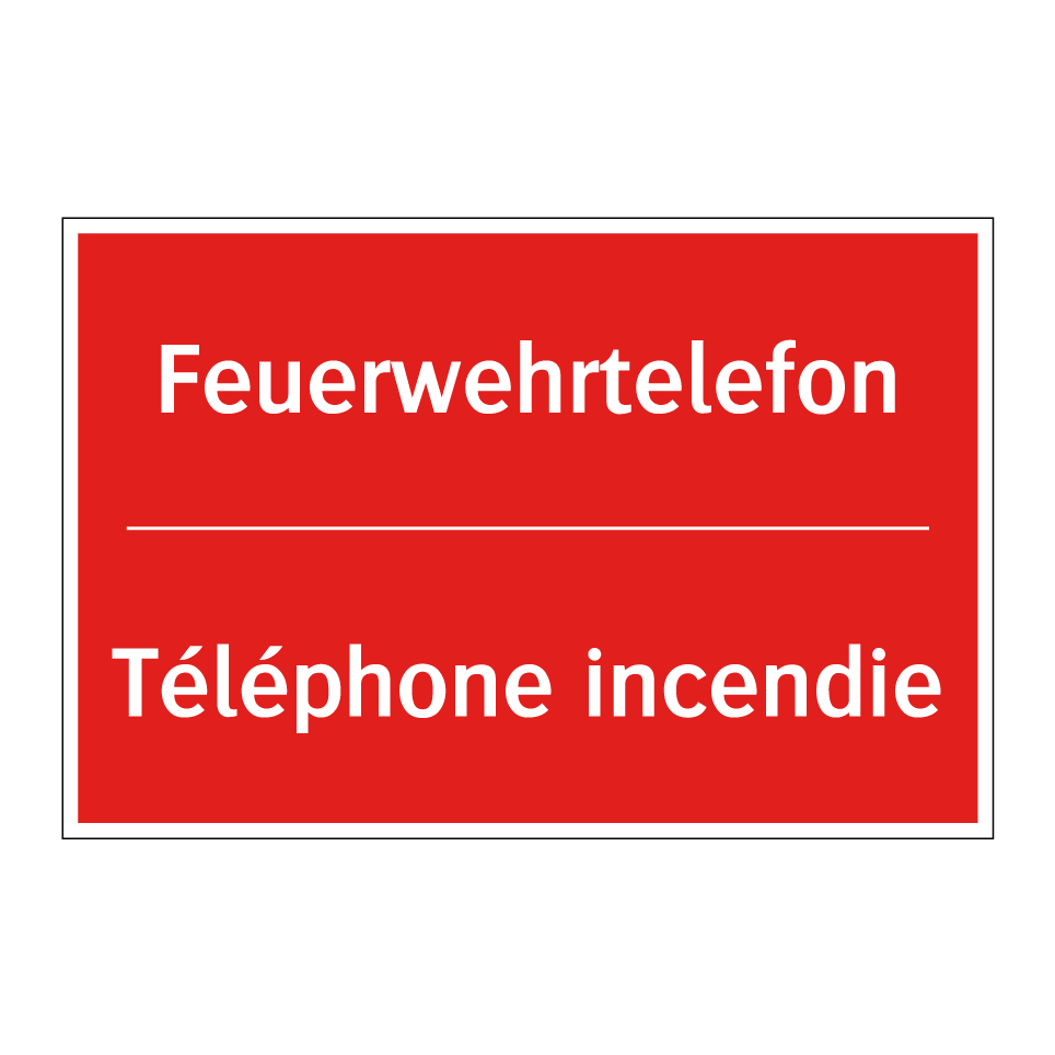 Feuerwehrtelefon - Téléphone incendie