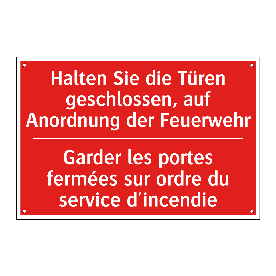 Halten Sie die Türen geschlossen, /.../ - Garder les portes fermées sur /.../