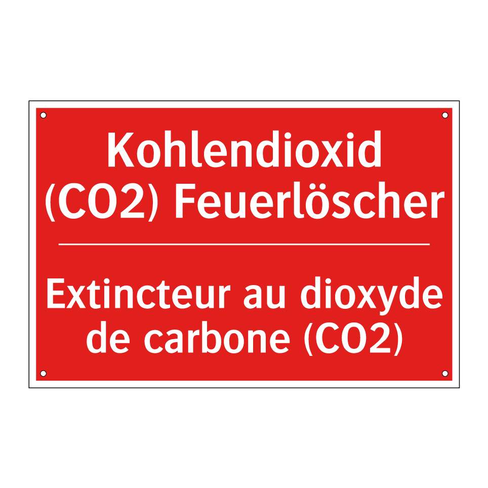 Kohlendioxid (CO2) Feuerlöscher /.../ - Extincteur au dioxyde de carbone /.../