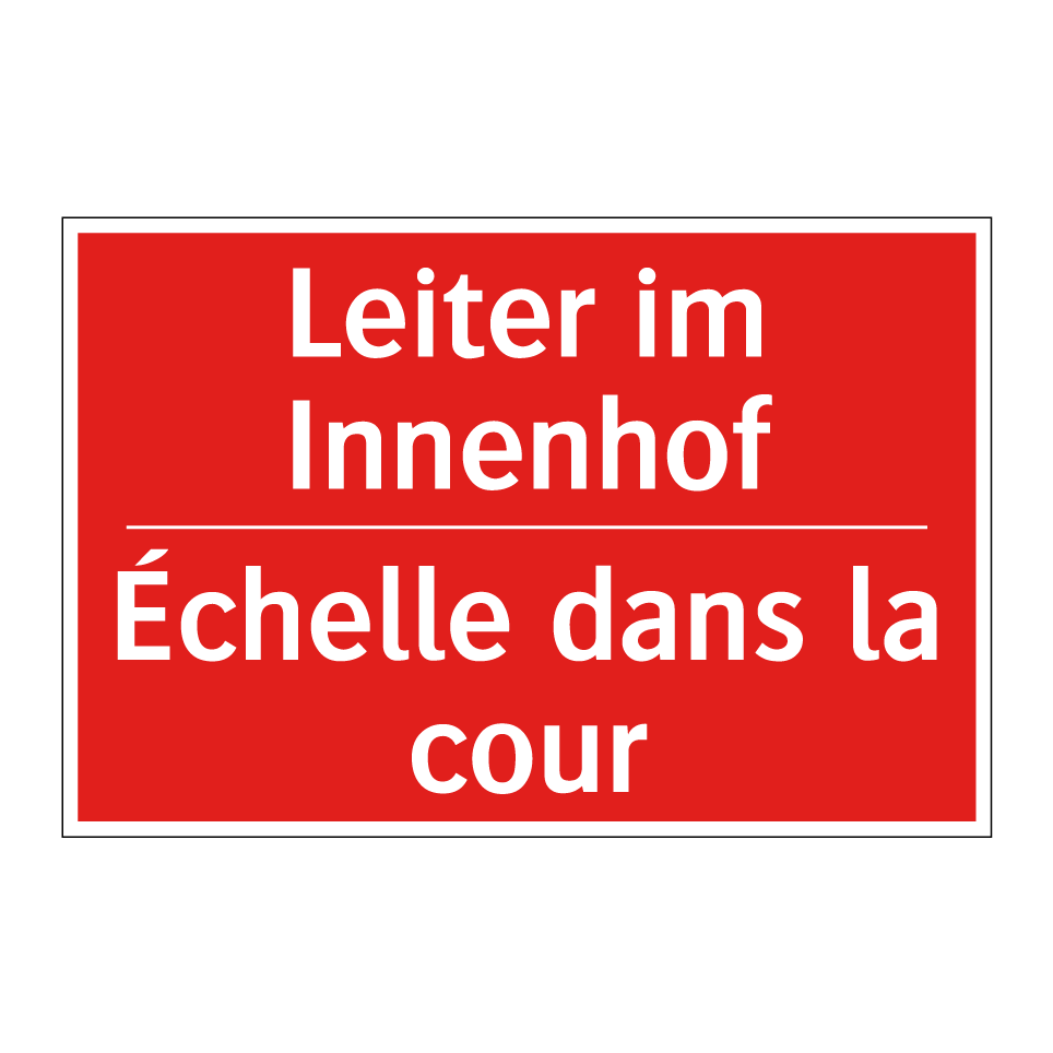 Leiter im Innenhof - Échelle dans la cour