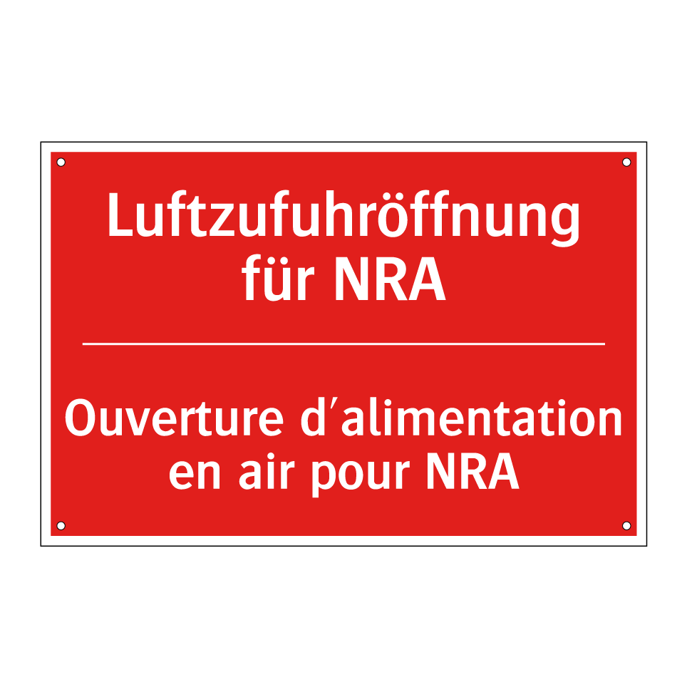 Luftzufuhröffnung für NRA - Ouverture d'alimentation en air /.../