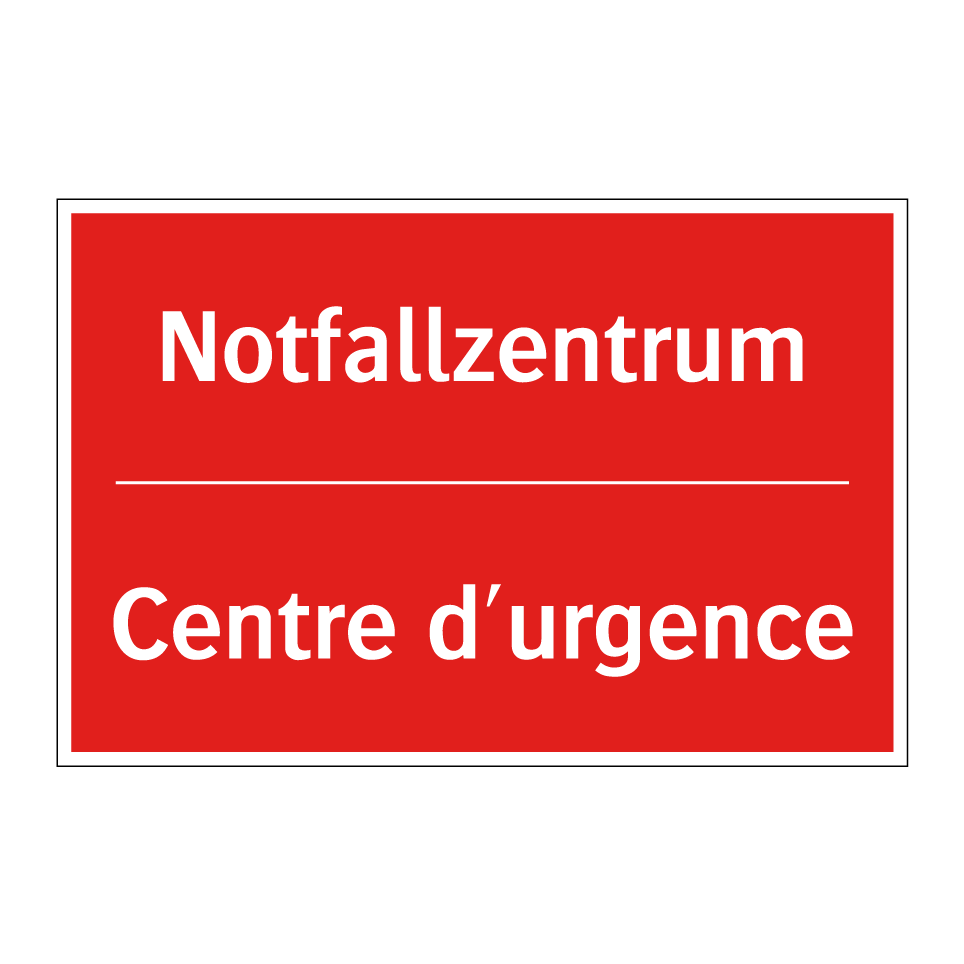 Notfallzentrum - Centre d'urgence