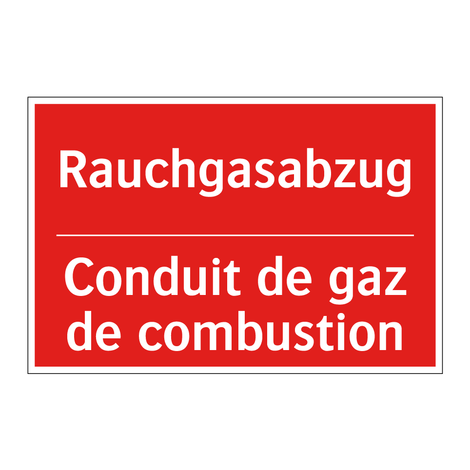 Rauchgasabzug - Conduit de gaz de combustion