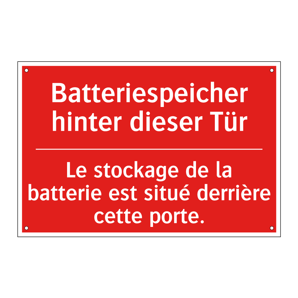 Batteriespeicher hinter dieser /.../ - Le stockage de la batterie est /.../