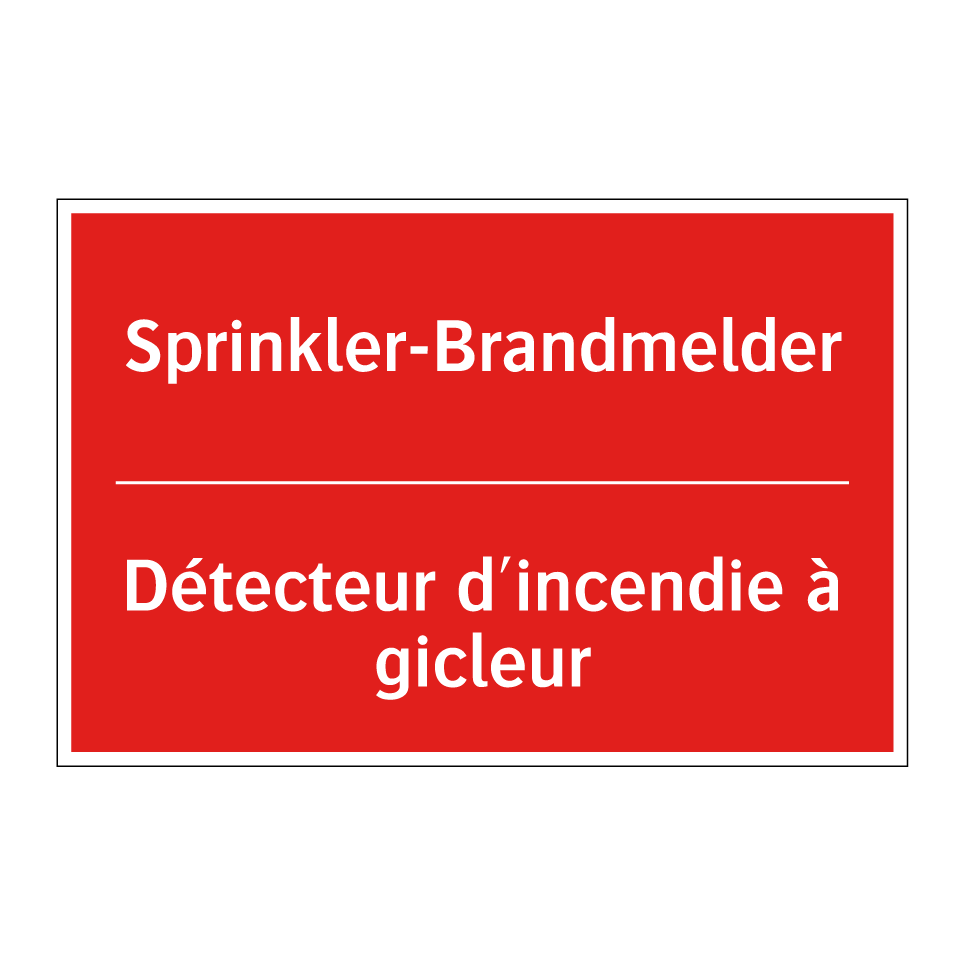 Sprinkler-Brandmelder - Détecteur d'incendie à gicleur