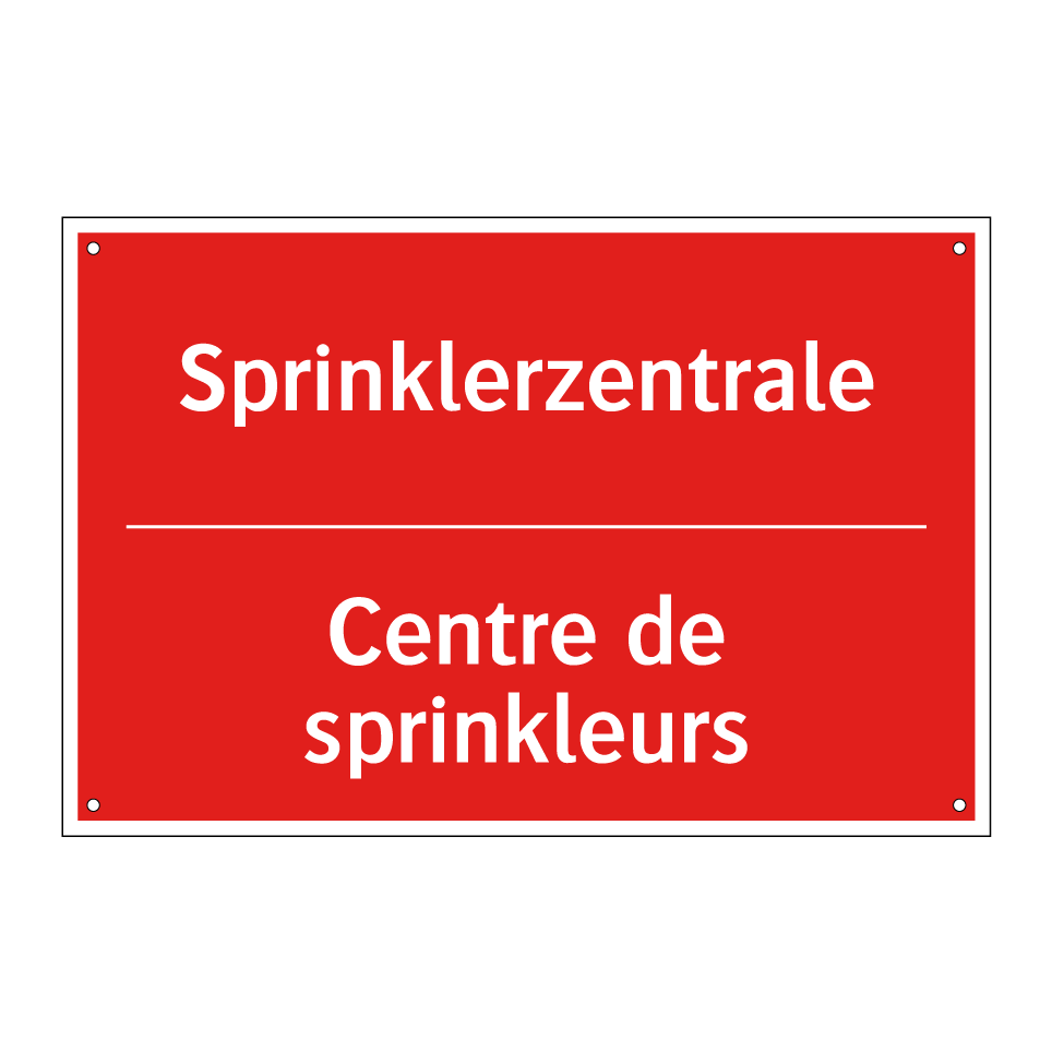 Sprinklerzentrale - Centre de sprinkleurs