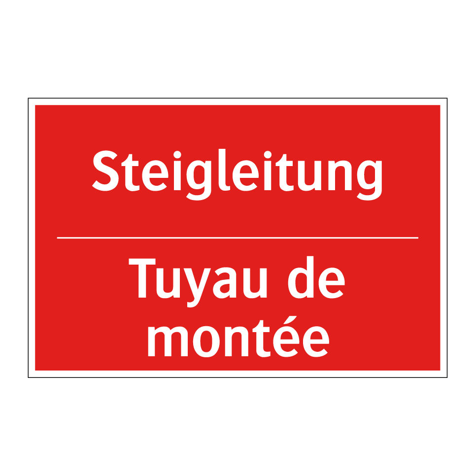 Steigleitung - Tuyau de montée