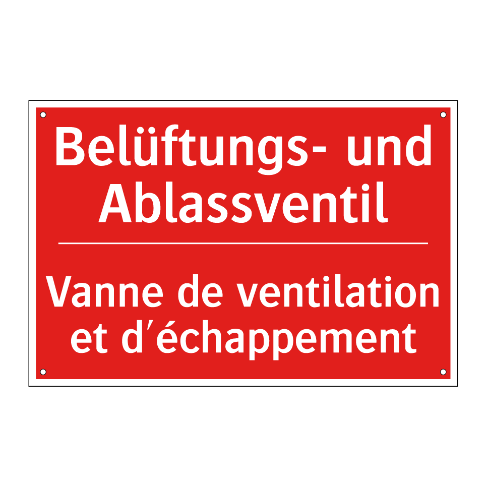 Belüftungs- und Ablassventil - Vanne de ventilation et d'échappement /.../