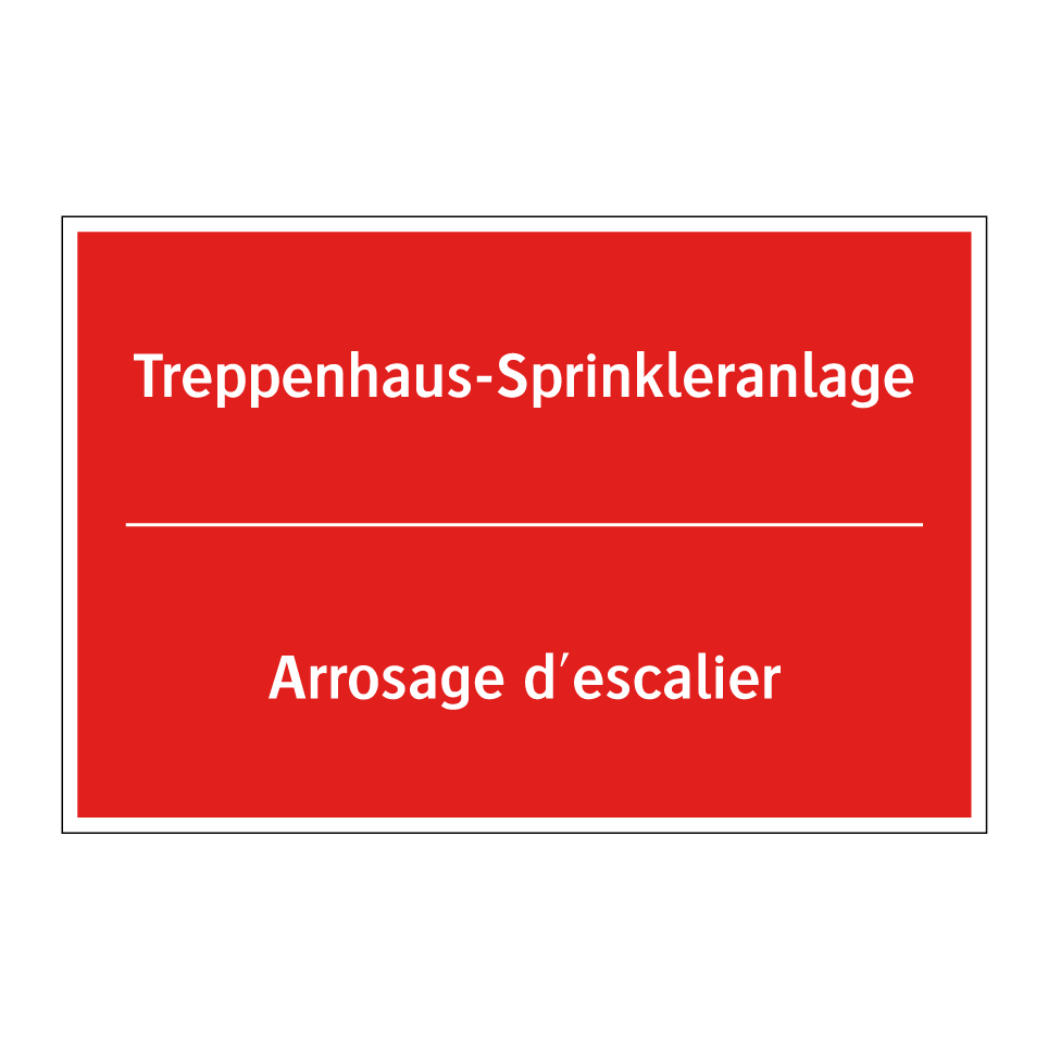 Treppenhaus-Sprinkleranlage - Arrosage d'escalier