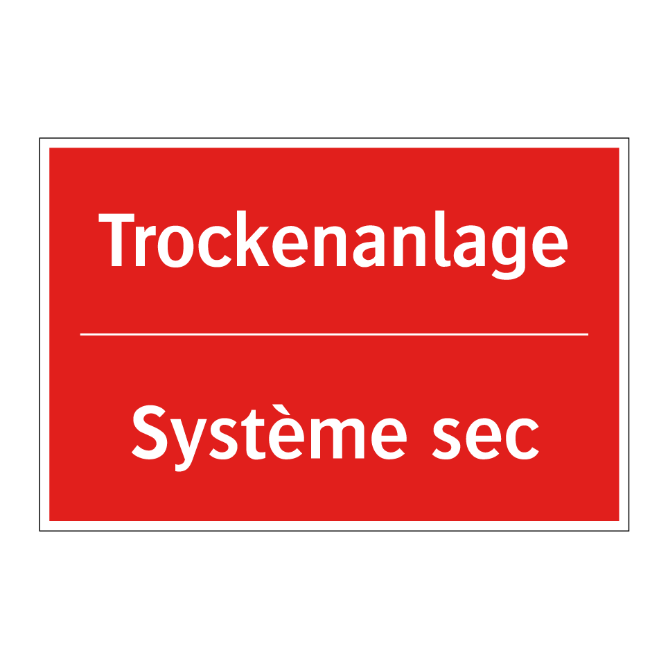 Trockenanlage - Système sec