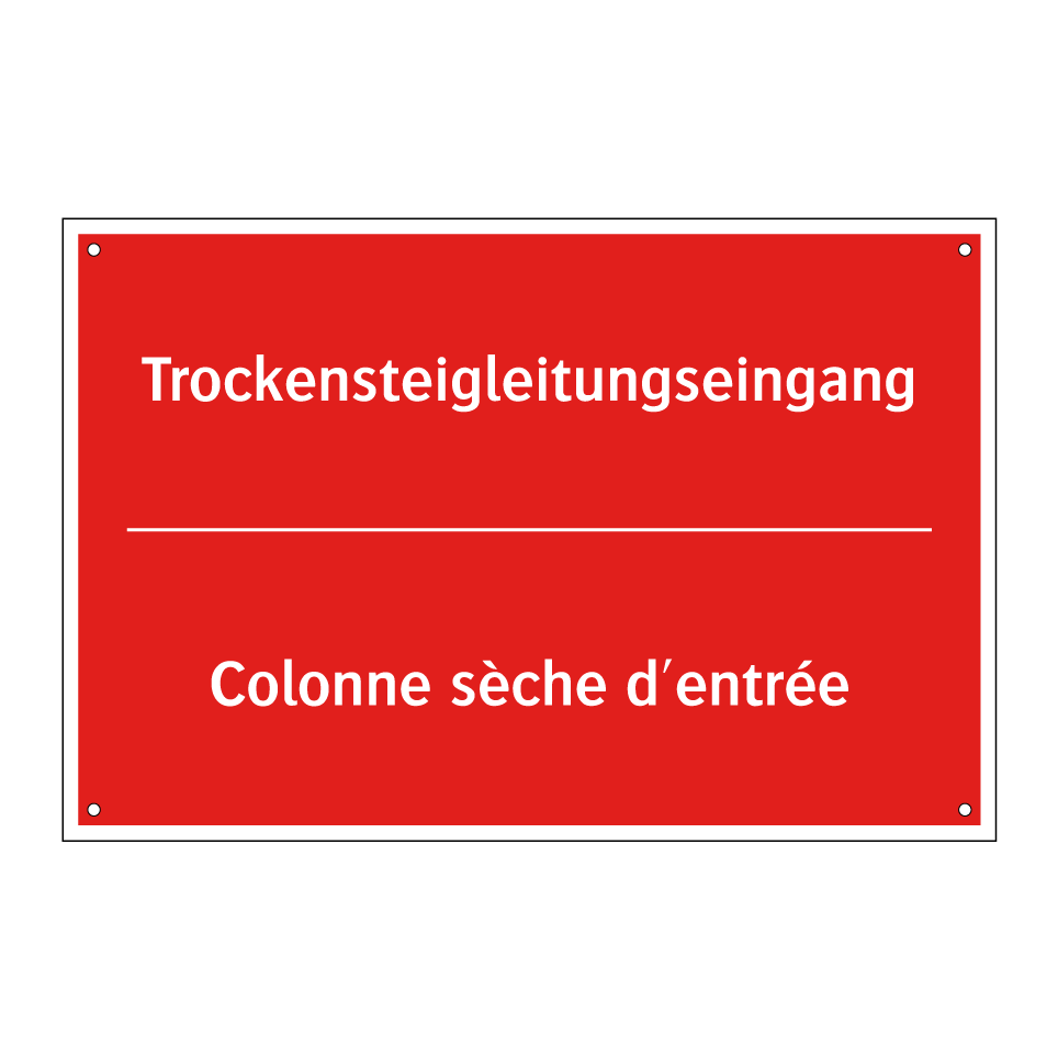 Trockensteigleitungseingang - Colonne sèche d'entrée