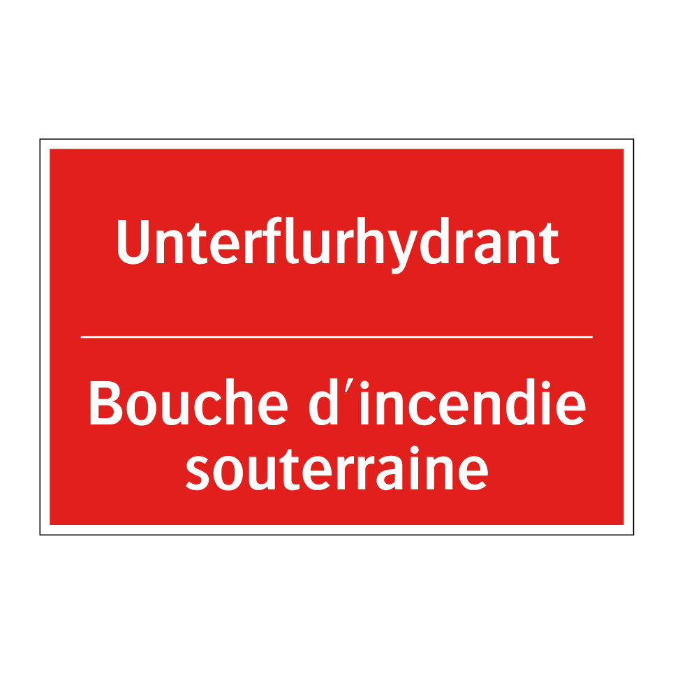 Unterflurhydrant - Bouche d'incendie souterraine