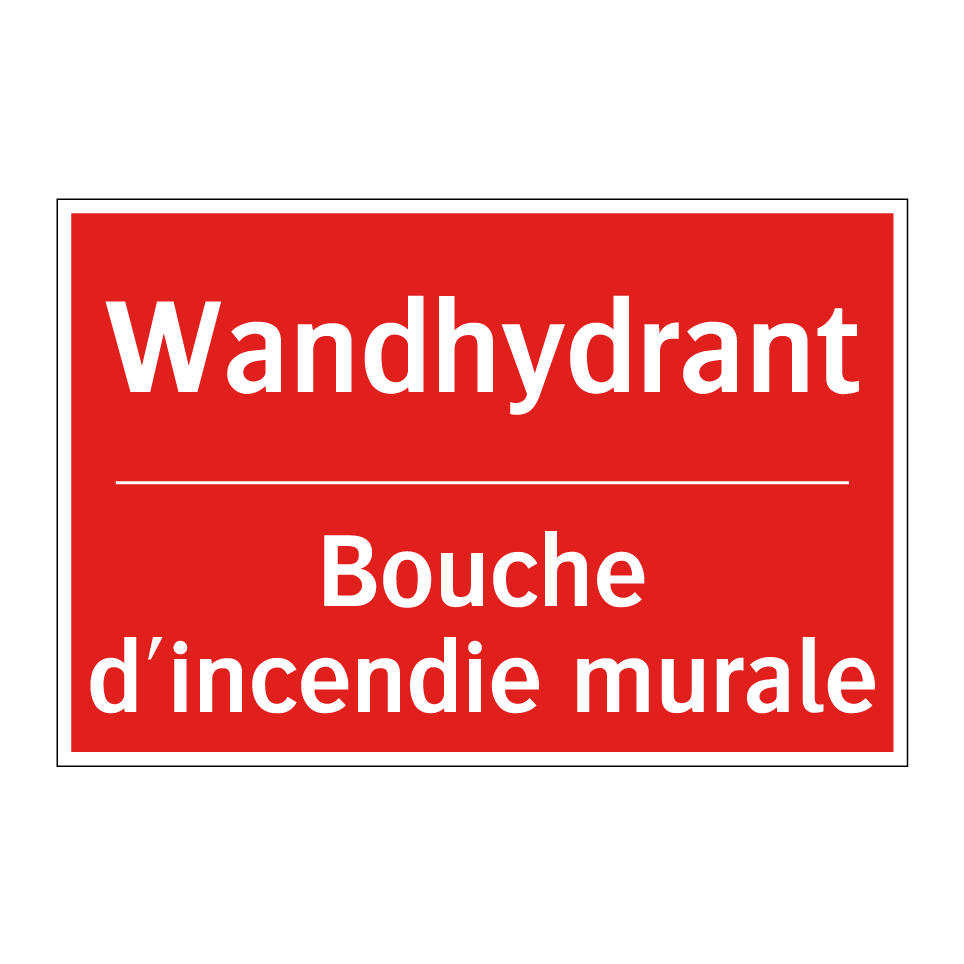 Wandhydrant - Bouche d'incendie murale