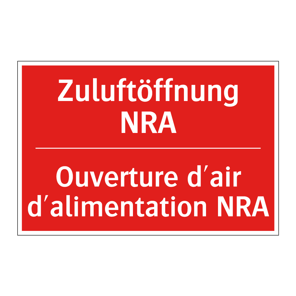 Zuluftöffnung NRA - Ouverture d'air d'alimentation /.../