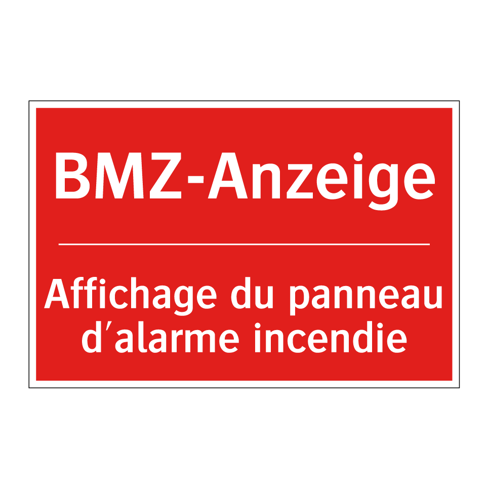 BMZ-Anzeige - Affichage du panneau d'alarme /.../