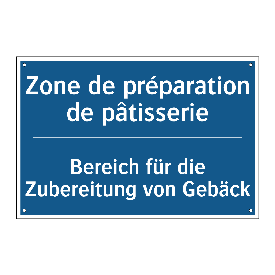 Bereich für die Zubereitung von /.../ - Zone de préparation de pâtisserie /.../