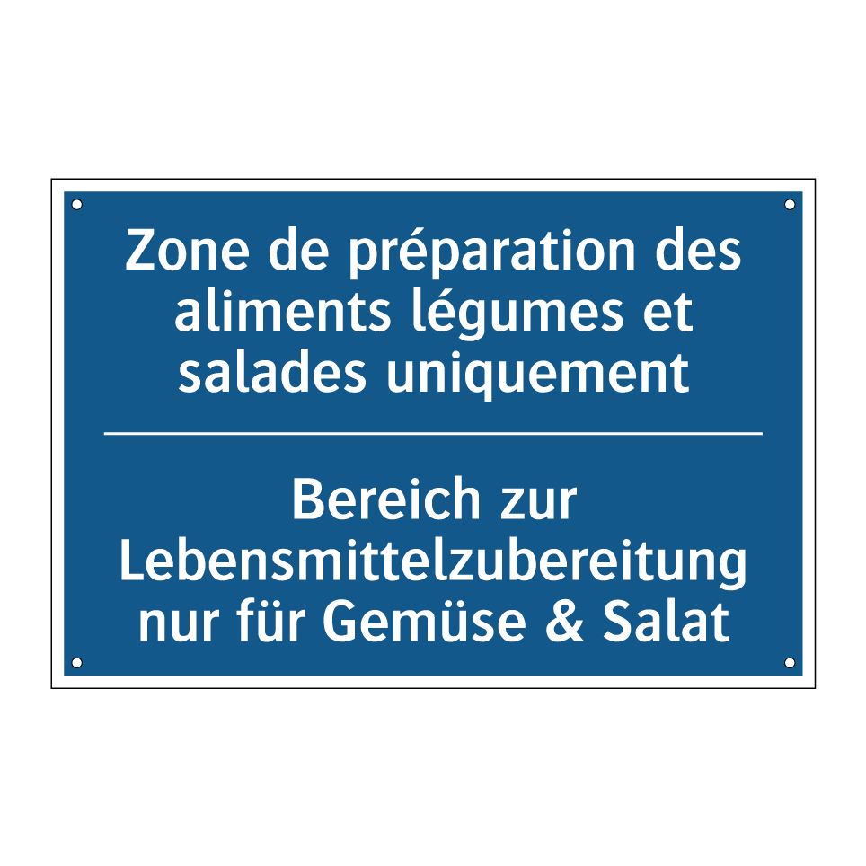 Bereich zur Lebensmittelzubereitung /.../ - Zone de préparation des aliments /.../