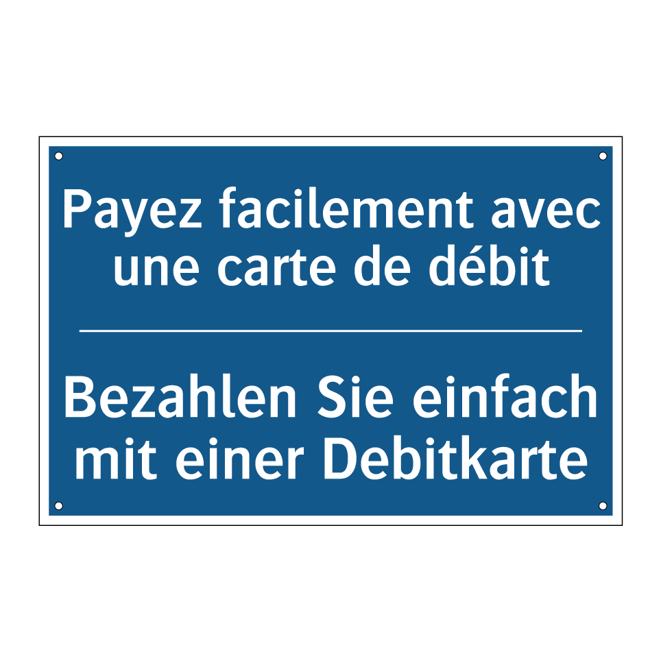 Bezahlen Sie einfach mit einer /.../ - Payez facilement avec une carte /.../