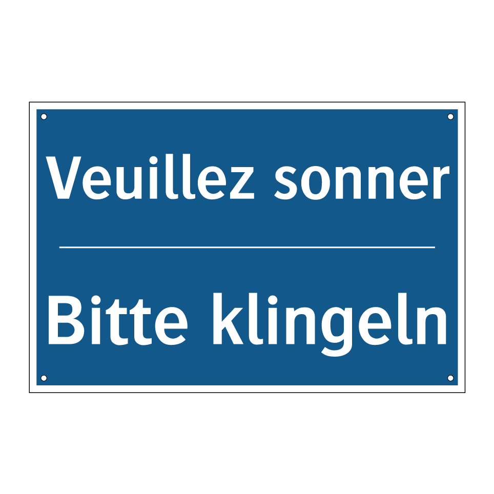 Bitte klingeln - Veuillez sonner