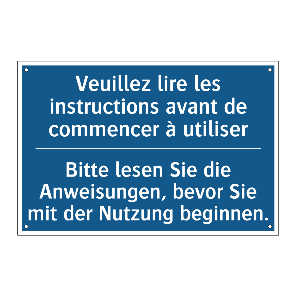 Bitte lesen Sie die Anweisungen, /.../ - Veuillez lire les instructions /.../