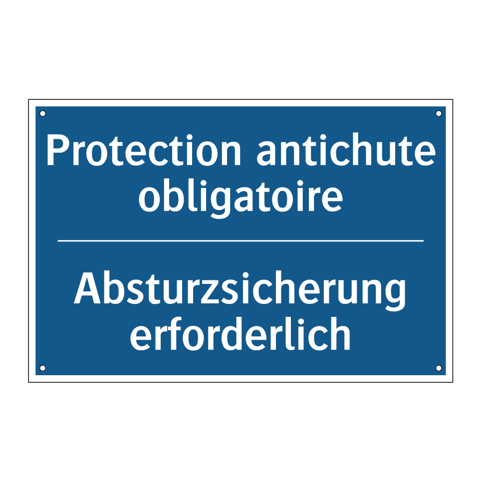 Absturzsicherung erforderlich - Protection antichute obligatoire /.../