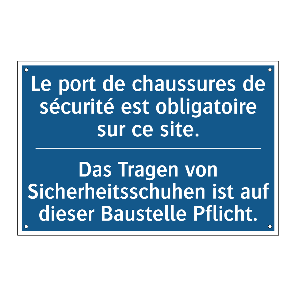 Das Tragen von Sicherheitsschuhen /.../ - Le port de chaussures de sécurité /.../